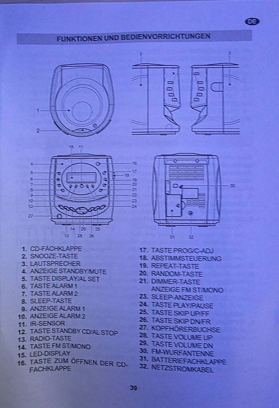 Radio: Clock Radio mit CD Marke QONIX CRD 2525 – Nuovo (secondo la descrizione) da Baar venduto da phe_t5vl 4