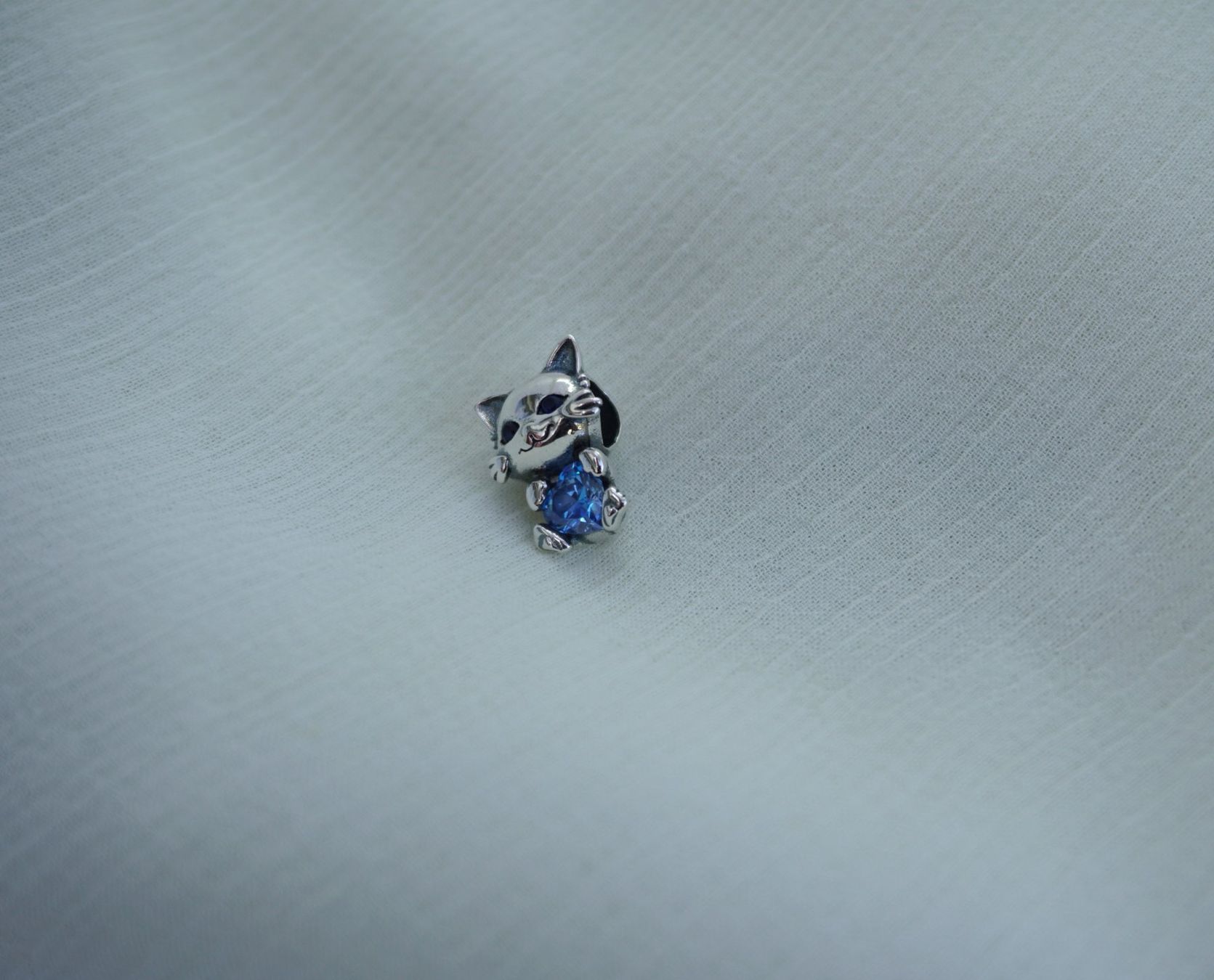 Ciondoli: Charm zu Pandora "Katze mit Diamant" 925 Silber – Nuovo (secondo la descrizione) da Niederbüren venduto da Fidi5 1