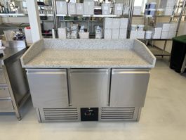 Pizzatisch Edelstahl mit Granitabdeckung