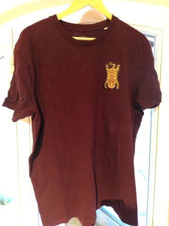 T-Shirt ökotex weinrot XL