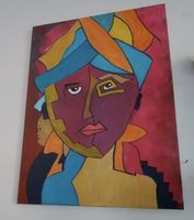 Gemälde  Frau mit Kind handmade 60×80