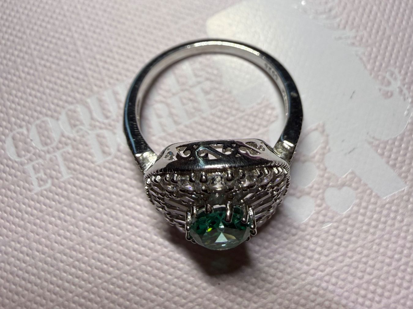 Anelli: Bague Aigue-marine – Nuovo e nell'imballaggio originale da St-Maurice venduto da Sandrinette123 5