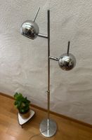 Lampadaire Space Age Chromé – Design Vintage à 2 Spots