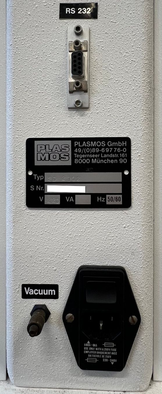 Accessori da laboratorio: Plasmos SD-2302 Ellipsometer – Usato da Niederdorf venduto da LeptonAG_Labor 5