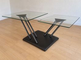Bellato Trittico – italienischer Design-Couchtisch / Glas