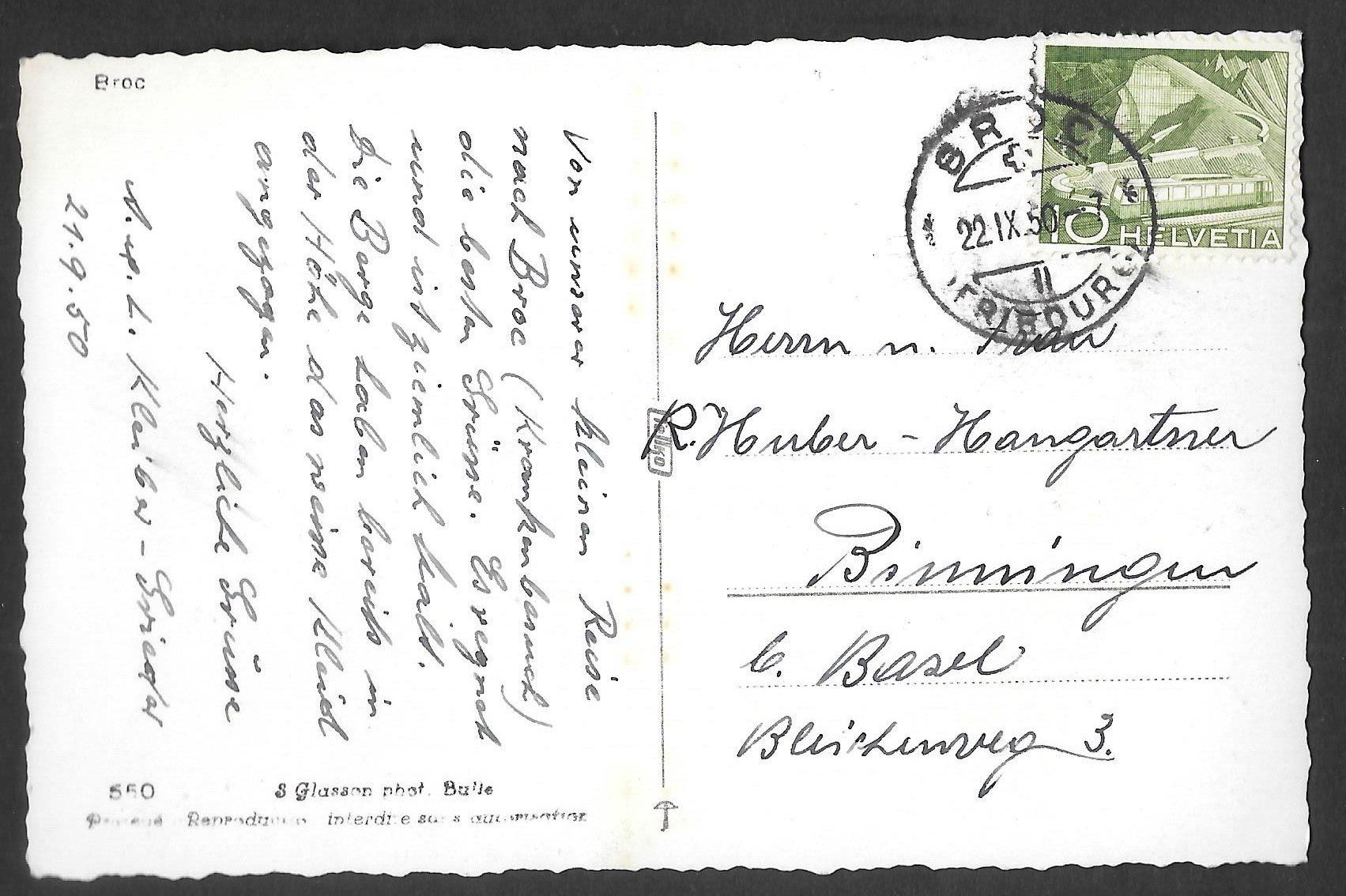 Cartoline postali: Broc Strassenpartie – Usato da Olten venduto da clotaldi 1