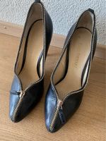 Schwarze Enzo High Heels, Grösse 35.5-36, Leder Schuhe