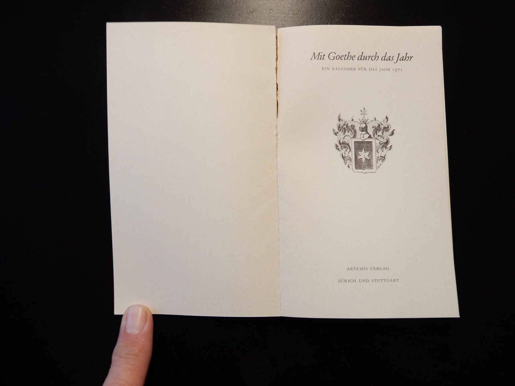 Libri: Goethe Kalender 1971 "Mit Goethe durch das Jahr" – Usato da Erstfeld venduto da Mario_boe0 1