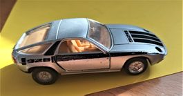 VINTAGE GRAUE PORSCHE 928 FUNKT. KLAPPLICHTER MASSSTAB 1/44