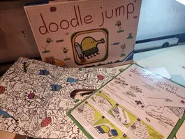 Brettspiel Doodle Jump von Ravensburger 3D Spiel neuwertig