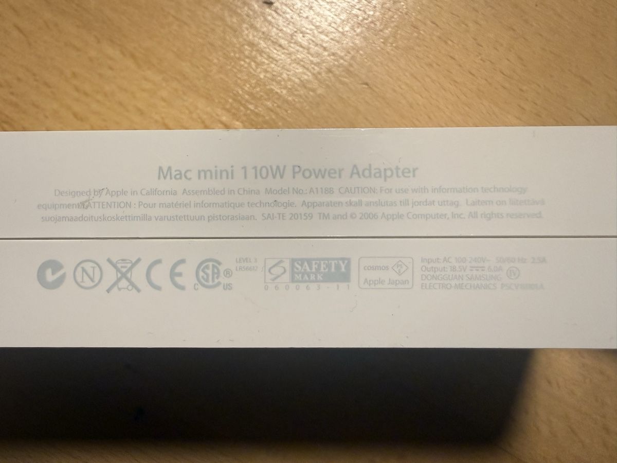 Apple Caricabatterie: Apple Mac mini Netzteil 110W Original – Usato da Dussnang venduto da sho_7kvb 1