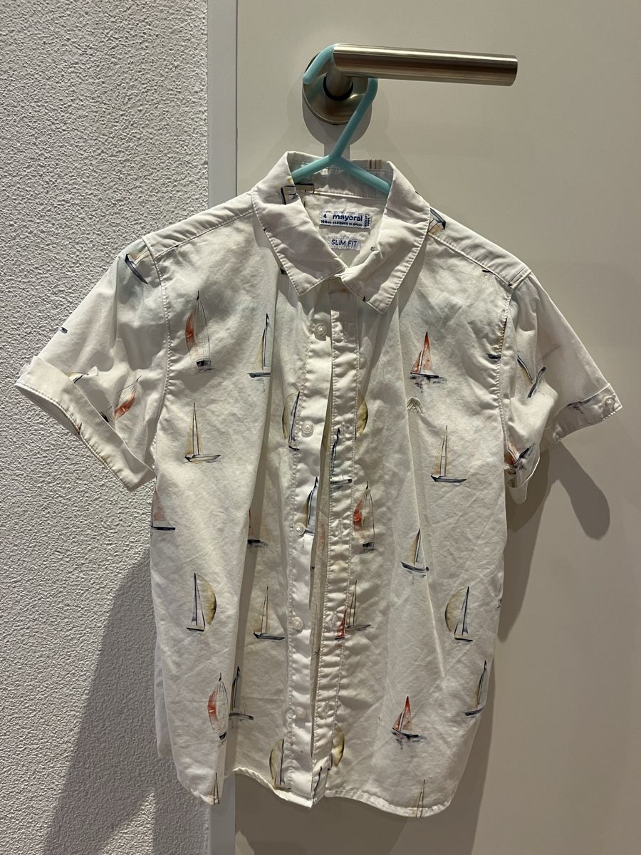 Mayoral Camicie, T-shirt & Polo: ***MAYORAL*** Herziges Hemd Segelboot Gr. 104 – Nuovo (secondo la descrizione) da Volketswil venduto da Kephren