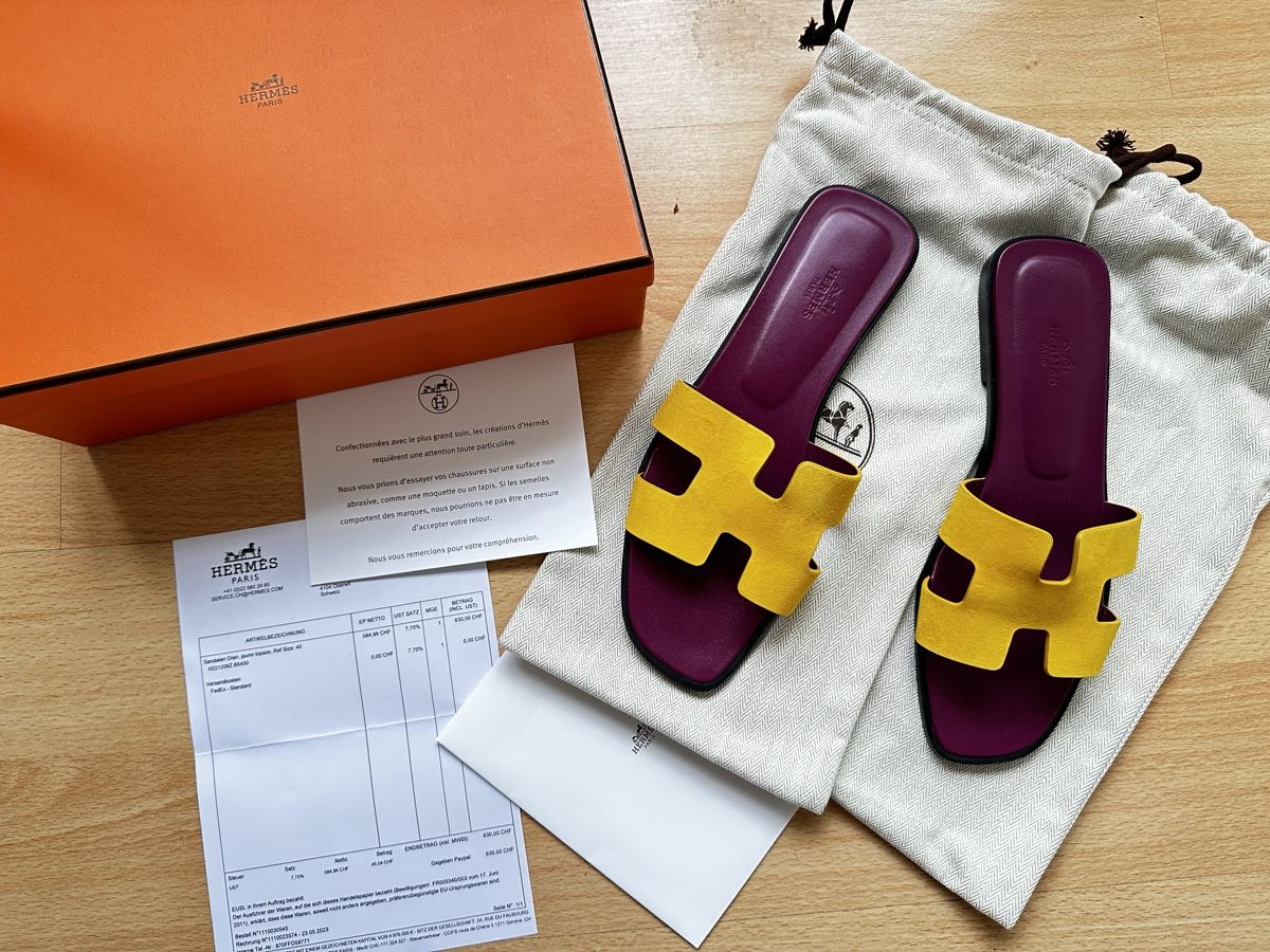 Hermès Damenschuhe: Original Hermes Oran Sandale Grösse 40 – Neu und originalverpackt aus Oberwil BL von Gutundsuperklein16 6