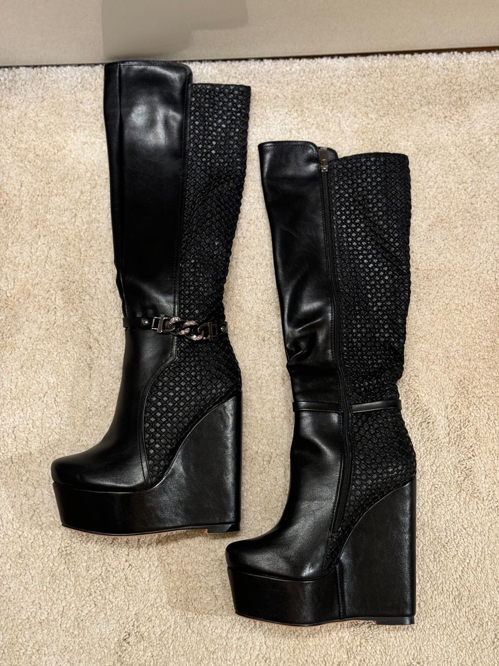 Scarpe da donna: Plateu Wedge Boots, Gr. 39 – Nuovo (secondo la descrizione) da Oberdiessbach venduto da j_schafi 9