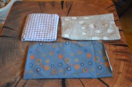 3 STUCK STOFF RESTE  JERSEY - CM 140X25+100X50+80X50