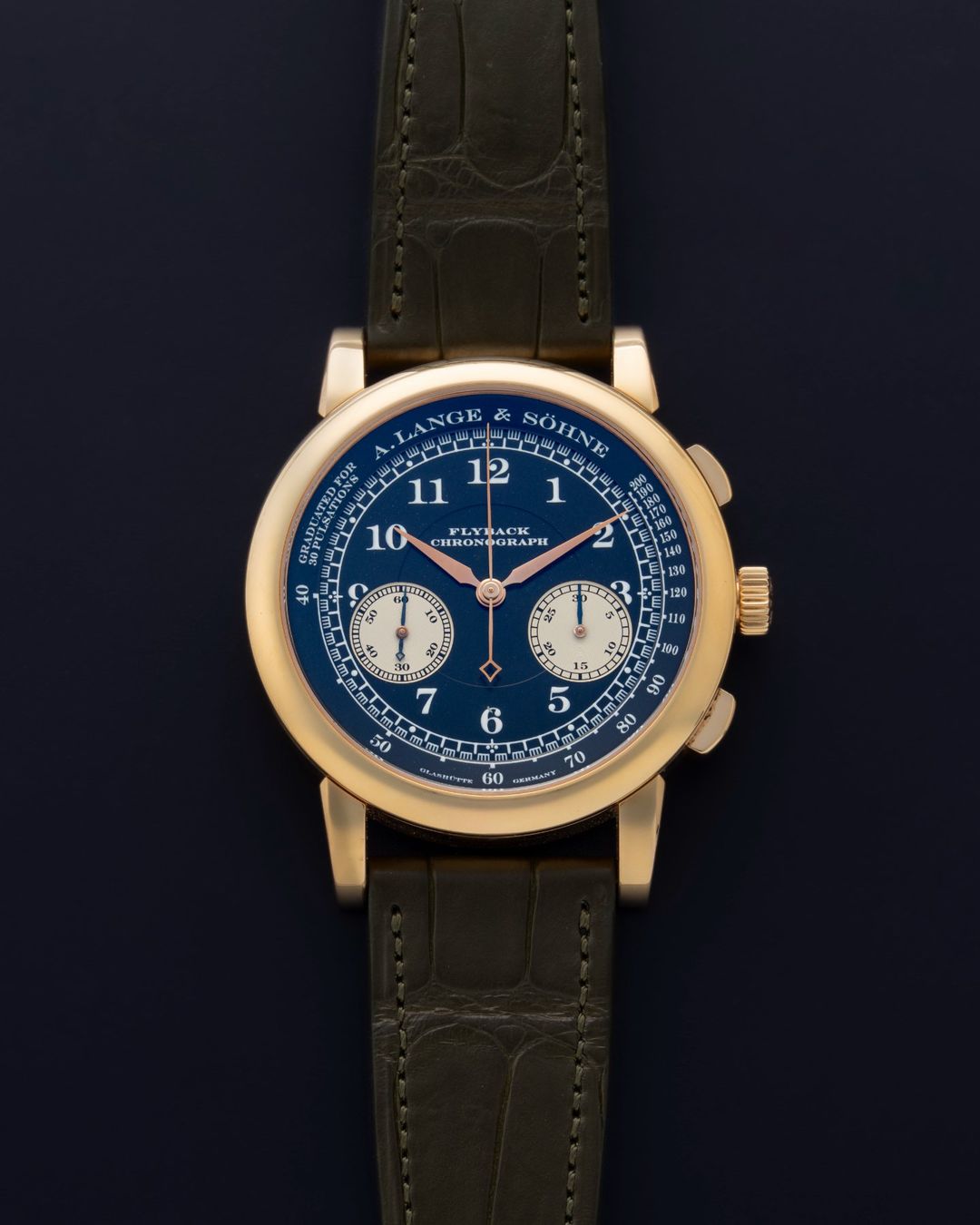 A. Lange & Söhne Uhren: 1815 Chronograph in Rose Gold with Black Dial – Gebraucht aus Zürich von DirectSalesZurich