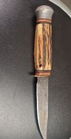 Messer mit Hirschhornschale gebrauchter Zustand