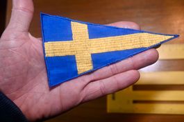 Vintage AUFNÄHER Patch BADGE Schweden dreieckig
