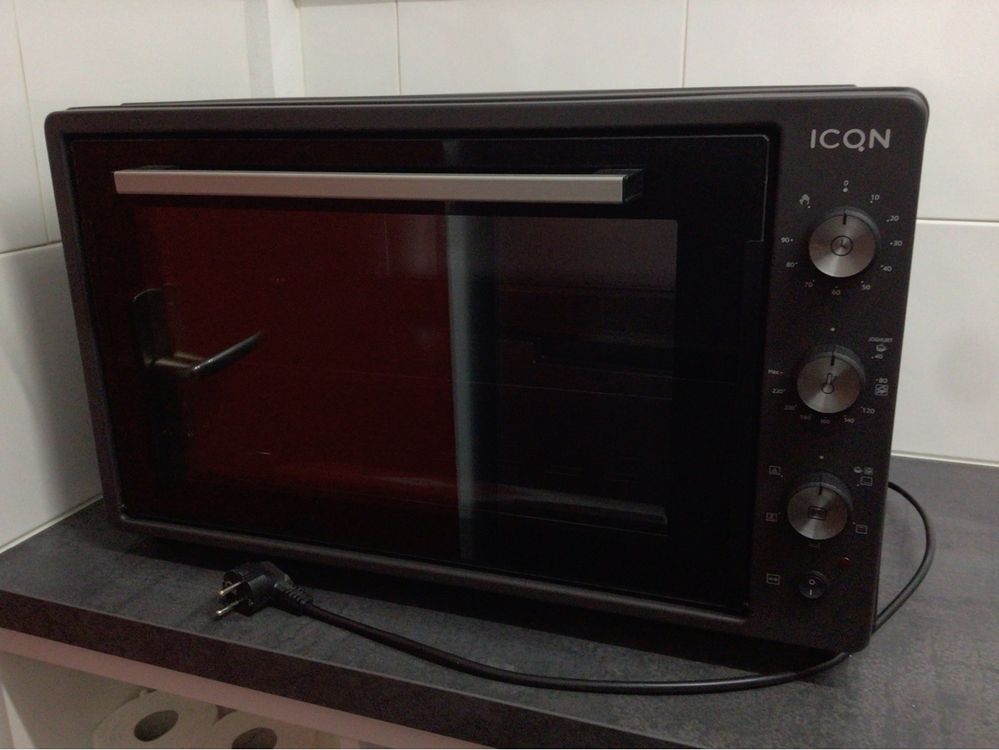 TZS First Austria Minibackofen 30 Liter 3200 Watt Mini-Backofen Mit Kochplatten