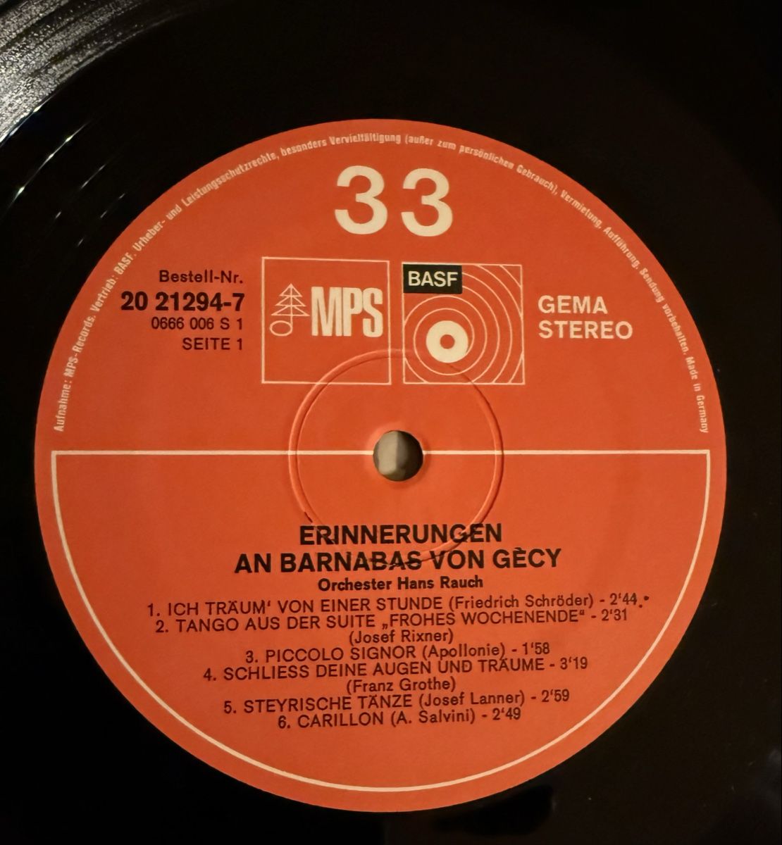 Schallplatten: Barnabas von Géczy - Schallplatte LP – Gebraucht aus Goldach von Messerguru 4
