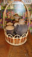 Handarbeit Essig Oel Pfeffer Saltz Set Ton Keramik NEU