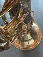 B-Tuba, 3 Drehventile, Vintage, revidiert, gereinigt