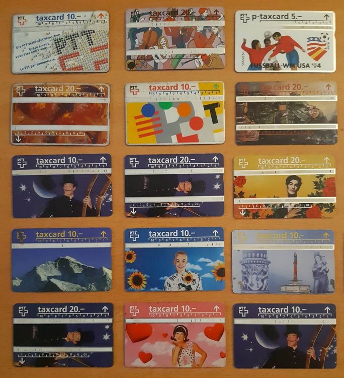 Cartes de téléphone: 27stk. PTT Taxcard – D'occasion à Dulliken par Airliner2 3