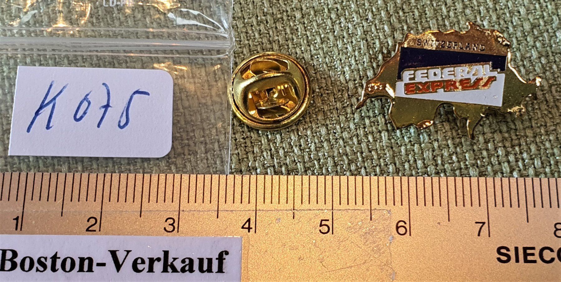Medaglie: K075 Schweiz Federal Express Switzerland – Usato da Reinach BL venduto da Boston-Verkauf 1