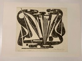 Oskar Dalvit 1953 (1911-1975) Holzschnitt signiert 2/2