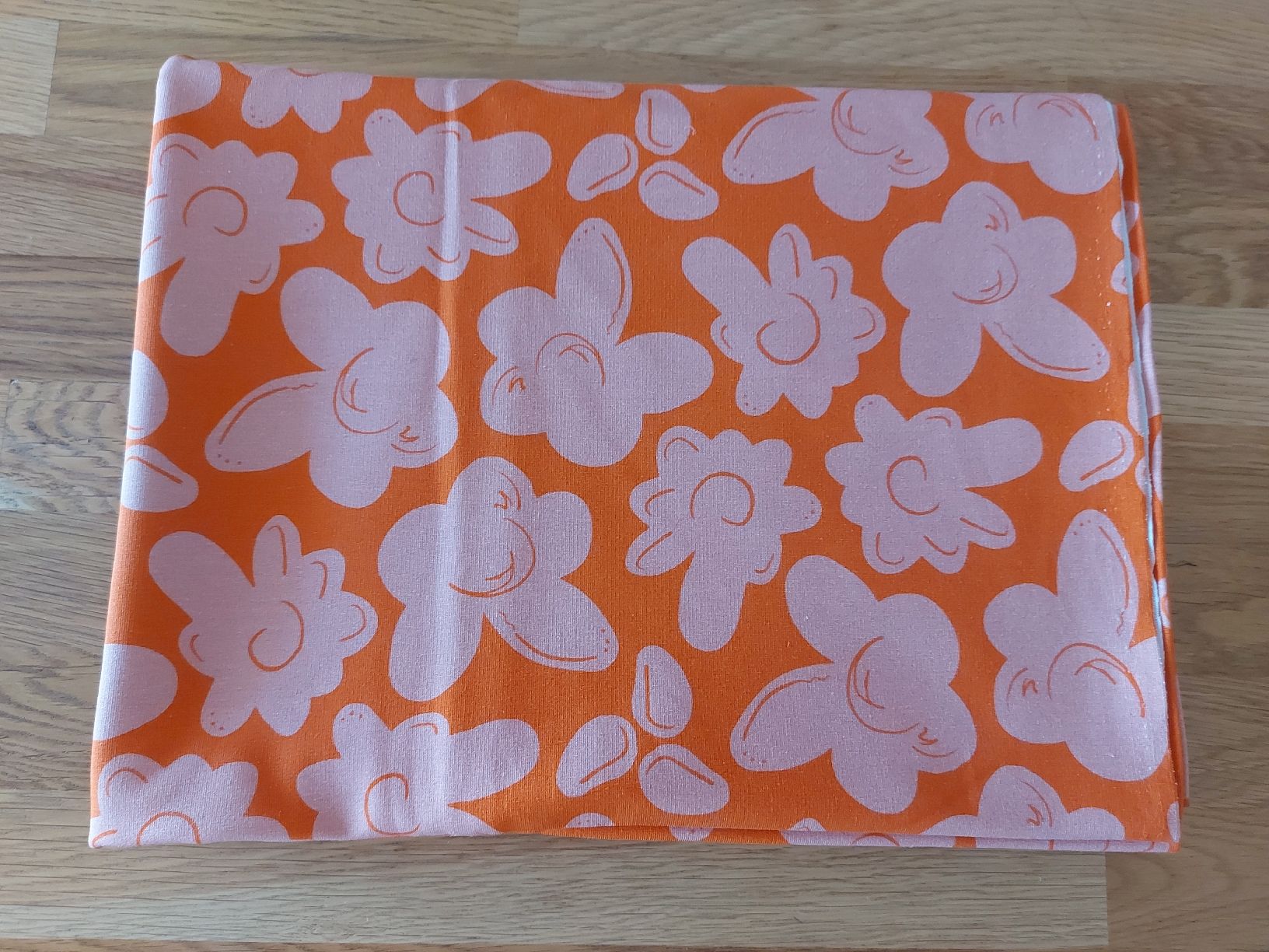 Tessuti: Stoff, Jersey, orange, 150 x 180 cm – Usato da Oberengstringen venduto da PaolaDe 2