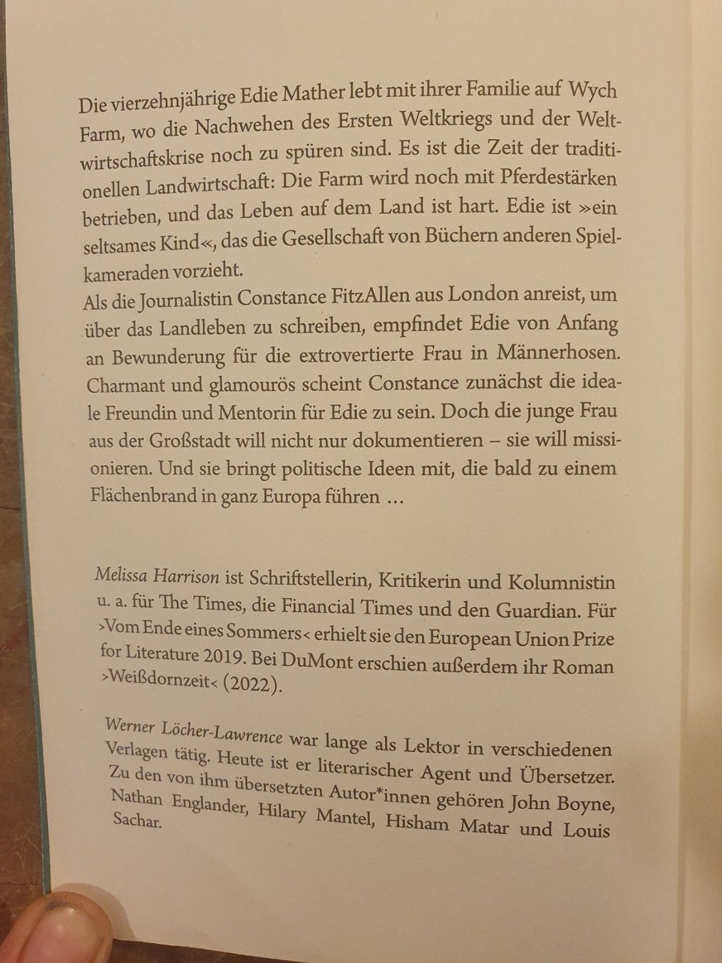 Libri: Vom Ende eines Sommers - Melissa Harrison - Dumont – Usato da Zürich venduto da loosebone 1