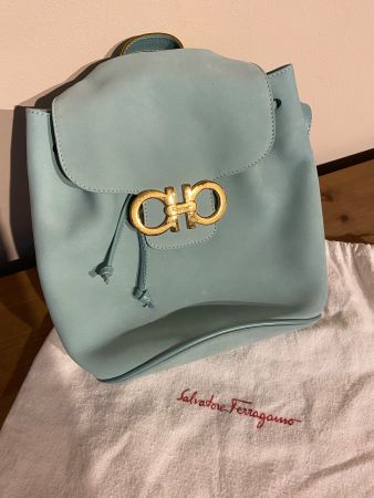 Salvatore Ferragamo Vintage Rucksack – Leder – Gancini