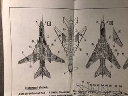 1/72 Sukhoi Su-17M4 Fitter K - 6 Versionen Decals