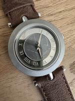 Jubiläums Armbanduhr braunes Lederband ungetragen