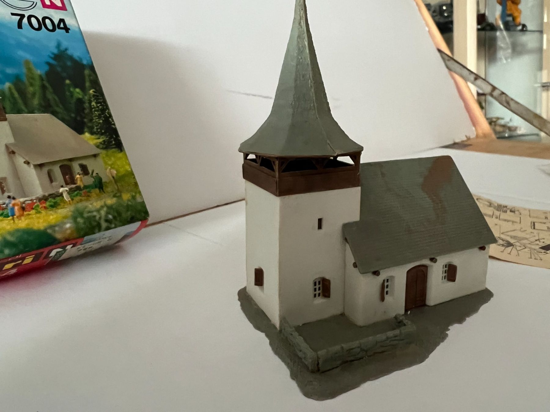 Kibri Modelleisenbahnen: Kibri Dorfkirche 7004 / Spur N – Gebraucht aus Uetendorf von andyboy53 3