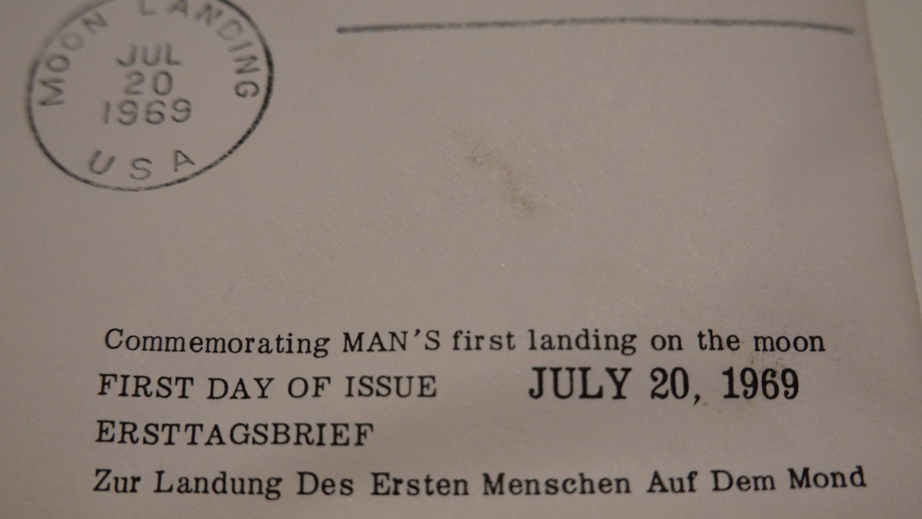 Buste & buste per spedizione: Sonderbrief Moon Landing 1969 /Apollo11 – Usato da Wattwil venduto da Calmut 2