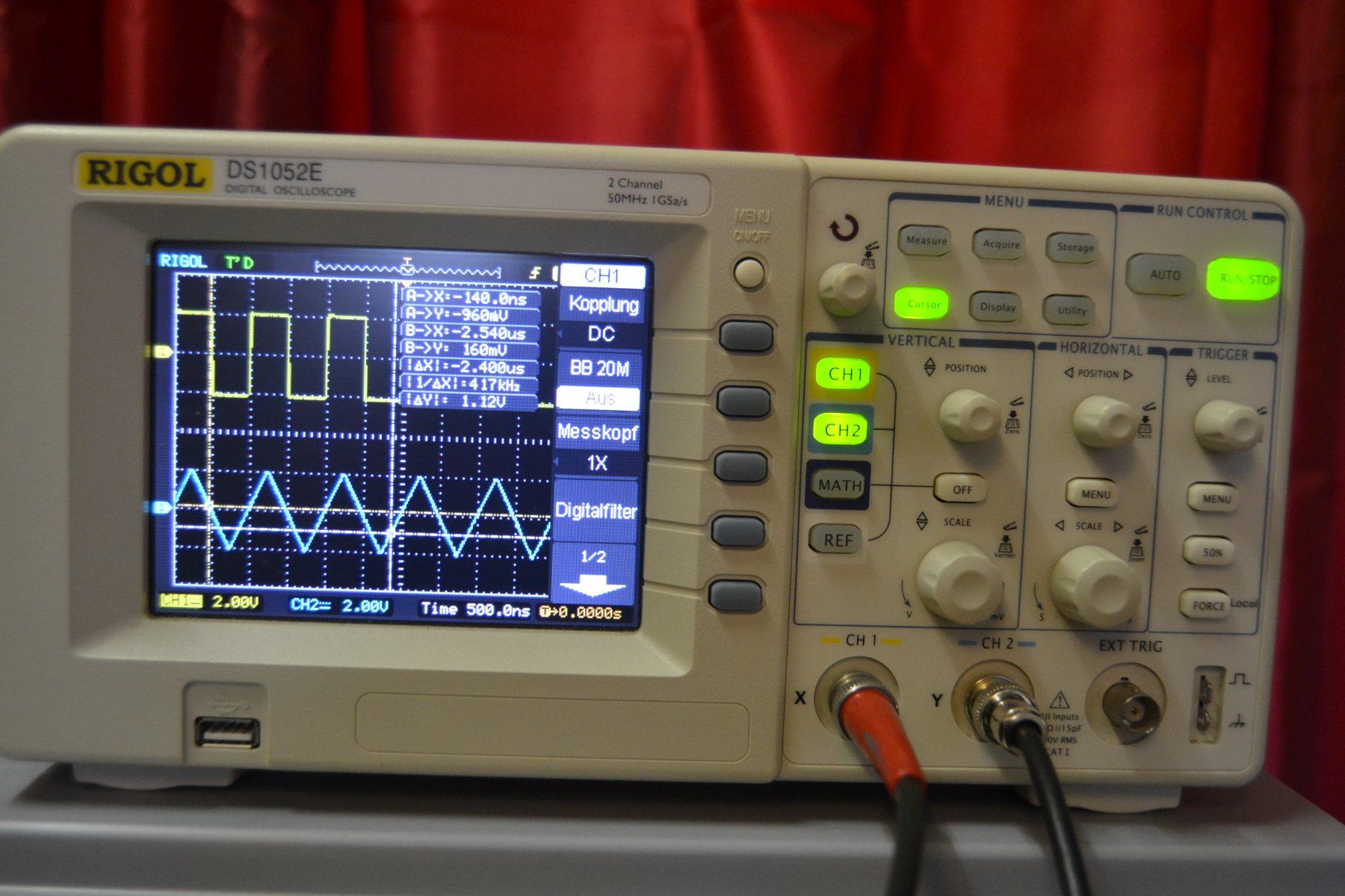 Messen: Rigol 1052E  50 MHz / 1 GSa/s – Gebraucht aus Wil SG von fanofrio 6