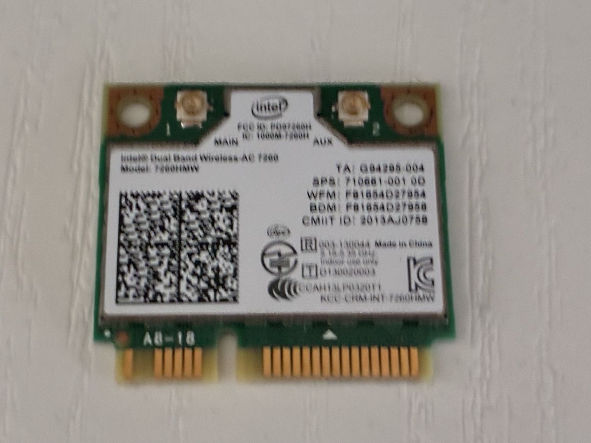 Radiocomunicazione: Modulo wifi per notebook model ac7260 – Usato da Bioggio venduto da garderoco