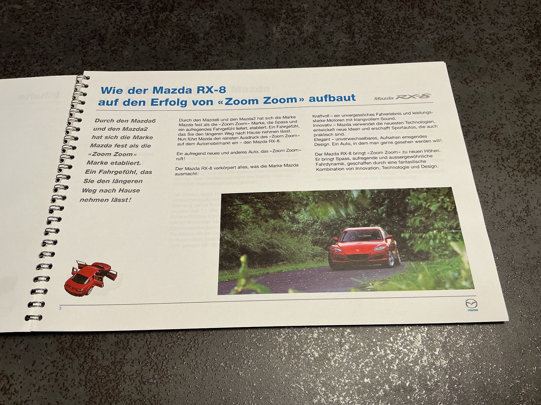 Libri: Mazda RX-8 Vorabinformation 2003 – Usato da Horw venduto da adler65 3