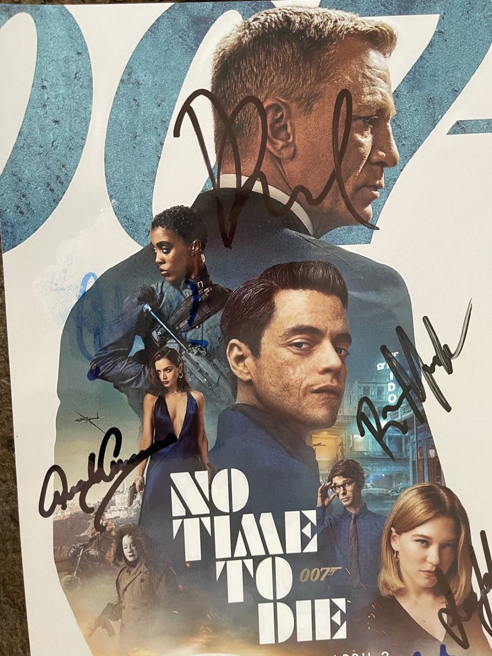 Autografi: JAMES BOND: NO TIME TO DIE topCAST / AUTOGRAMME – Usato da Egg b. Zürich venduto da Dbunny
