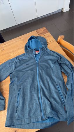 Mammut Softshell Jacke Herren Grösse L blau gebraucht