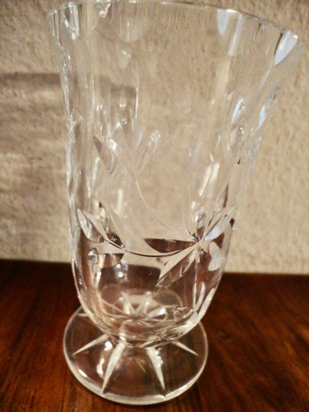 Vasi & Recipienti: Kristall-Vase mit floralem Muster. – Usato da Wädenswil venduto da FILI10 2