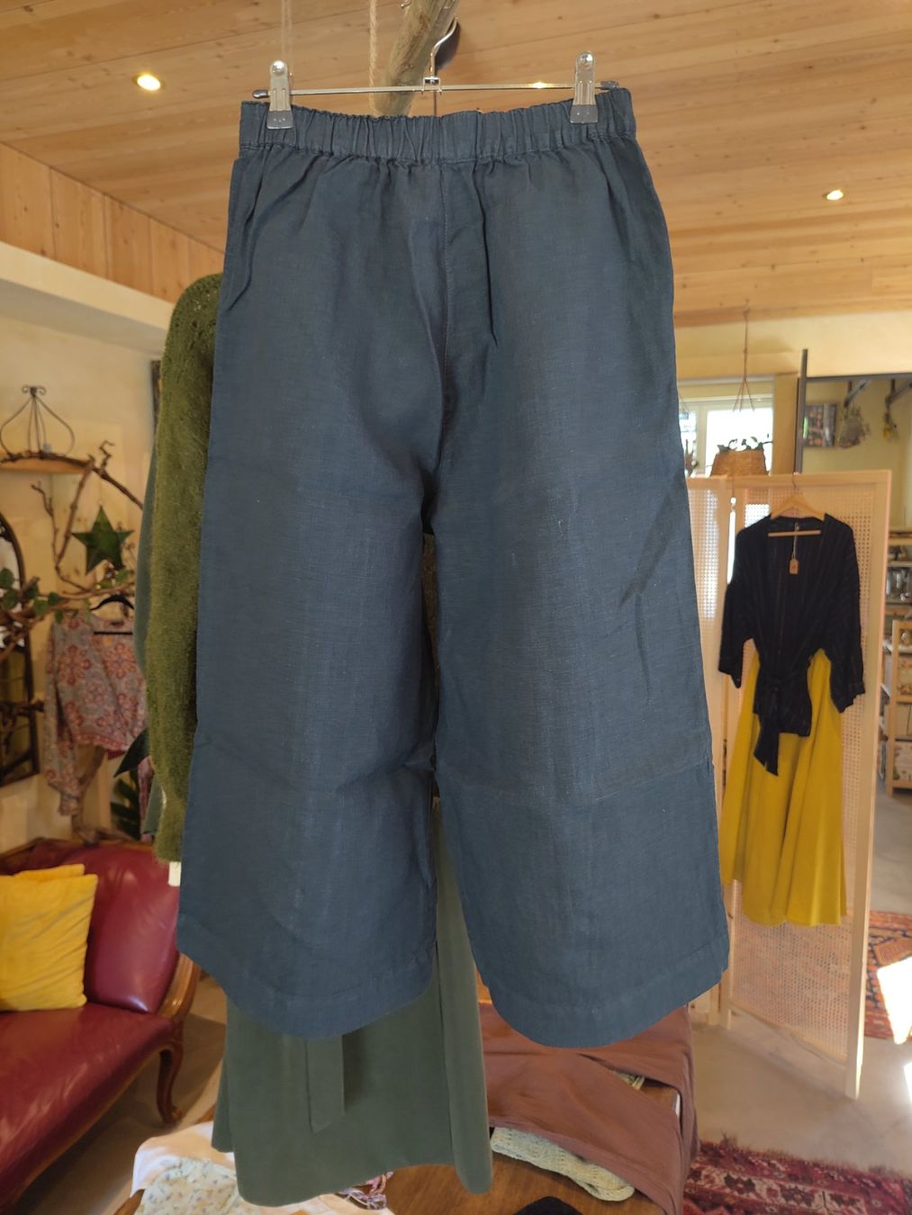 Twothirds Pantaloni: TWOTHIRDS Linen culotte Blau S-M – Nuovo (secondo la descrizione) da Losone venduto da ell_nora89 1