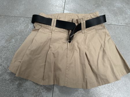Rock beige mit Gürtel H&M Gr. 152