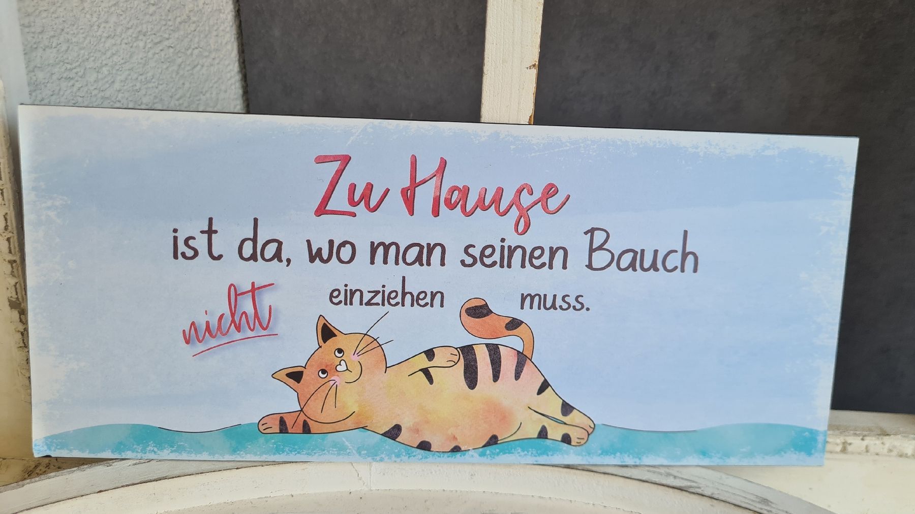 Insegne: Shabby- chic Schild für Catsfreunde – Nuovo e nell'imballaggio originale da Böttstein venduto da decodor-angi 1