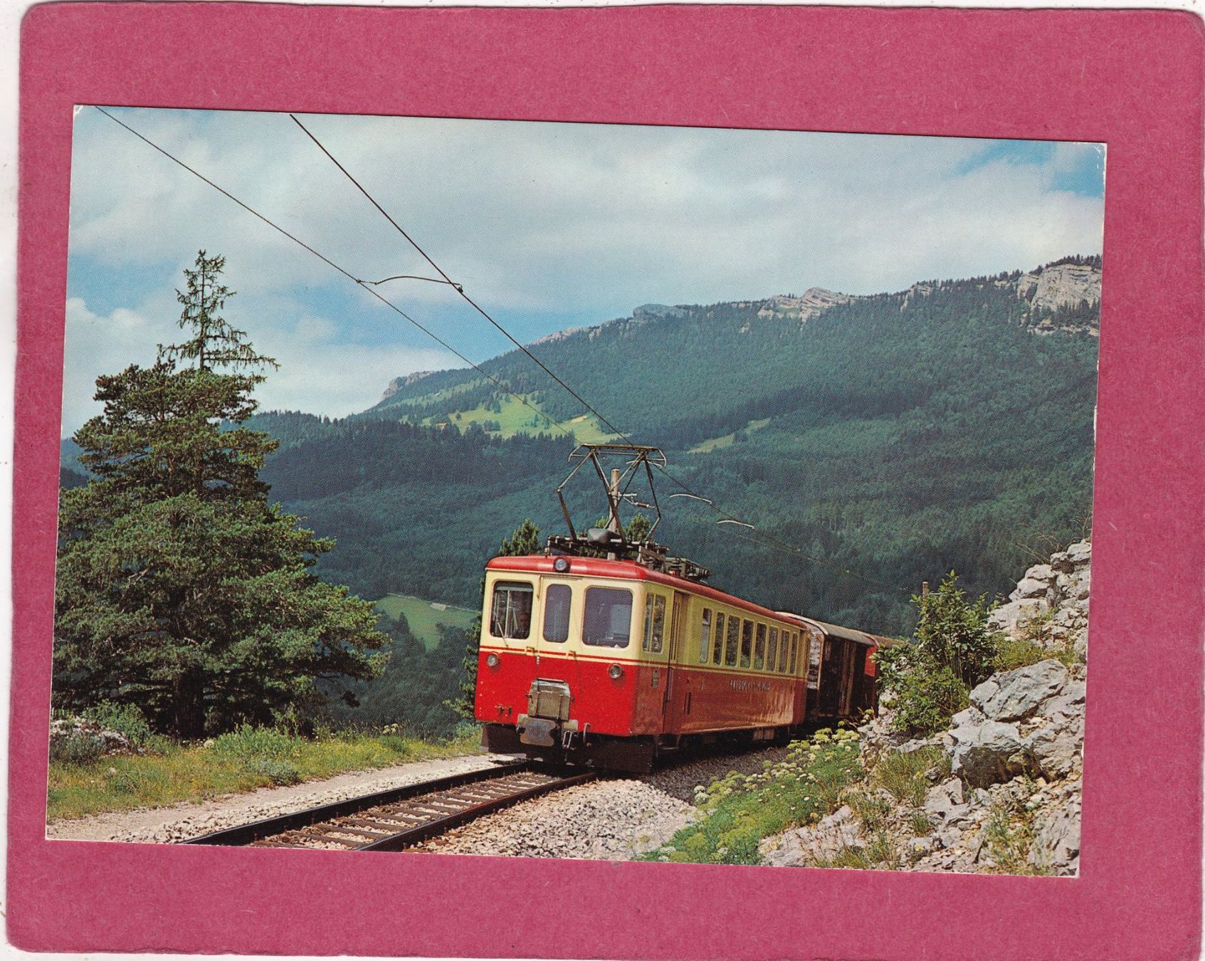 Cartoline postali: Chemin de Fer Yverdon - Ste-Croix – Usato da Herisau venduto da Lisegrat2008