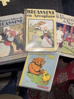 Lot de 4 livres d'enfants vintages, bécassine, Nick et tom