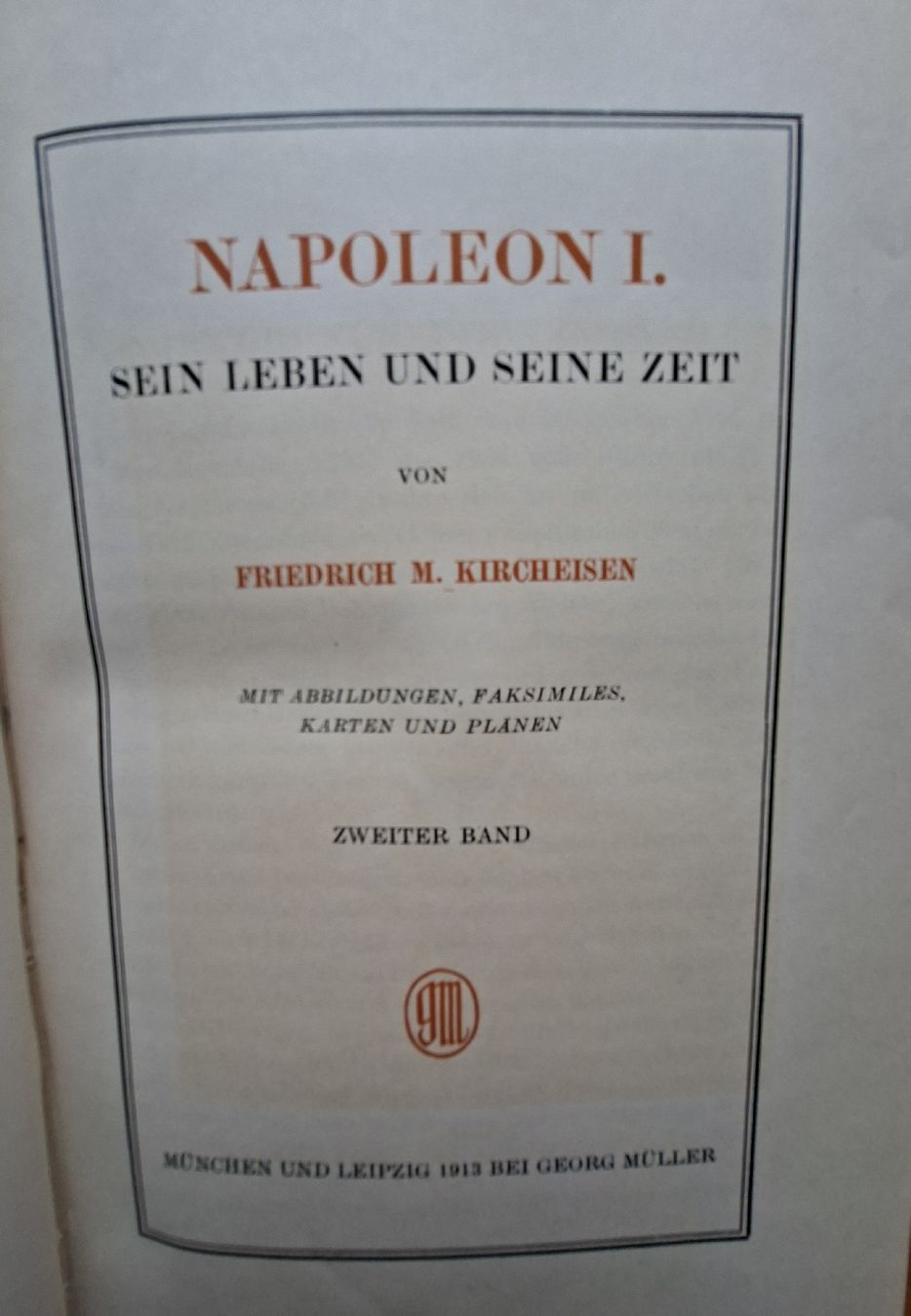 Libri: Napoléon l, Sein Leben und seine Zeit. – Usato da Greifensee venduto da rodolfo25 2