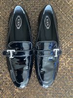 Tod‘s, T Timeless Loafers, Grösse 40 1/2, Schwarz Lack