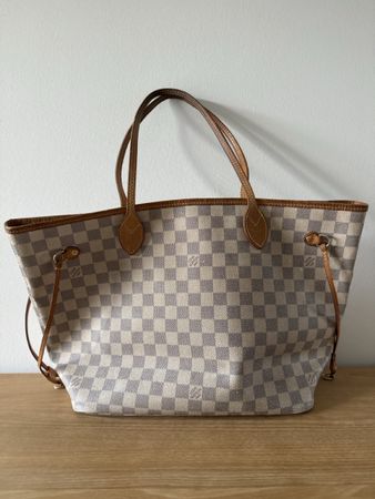 Louis Vuitton Neverfull Damier Azur Tasche gebraucht